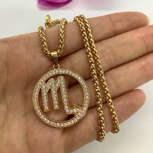 New 18k gold Scorpio necklaces